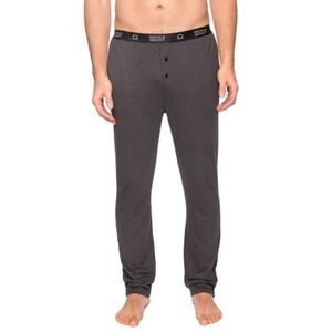 Men's Noble Mount Charcoal Grey Striped Sleep‎ Pants